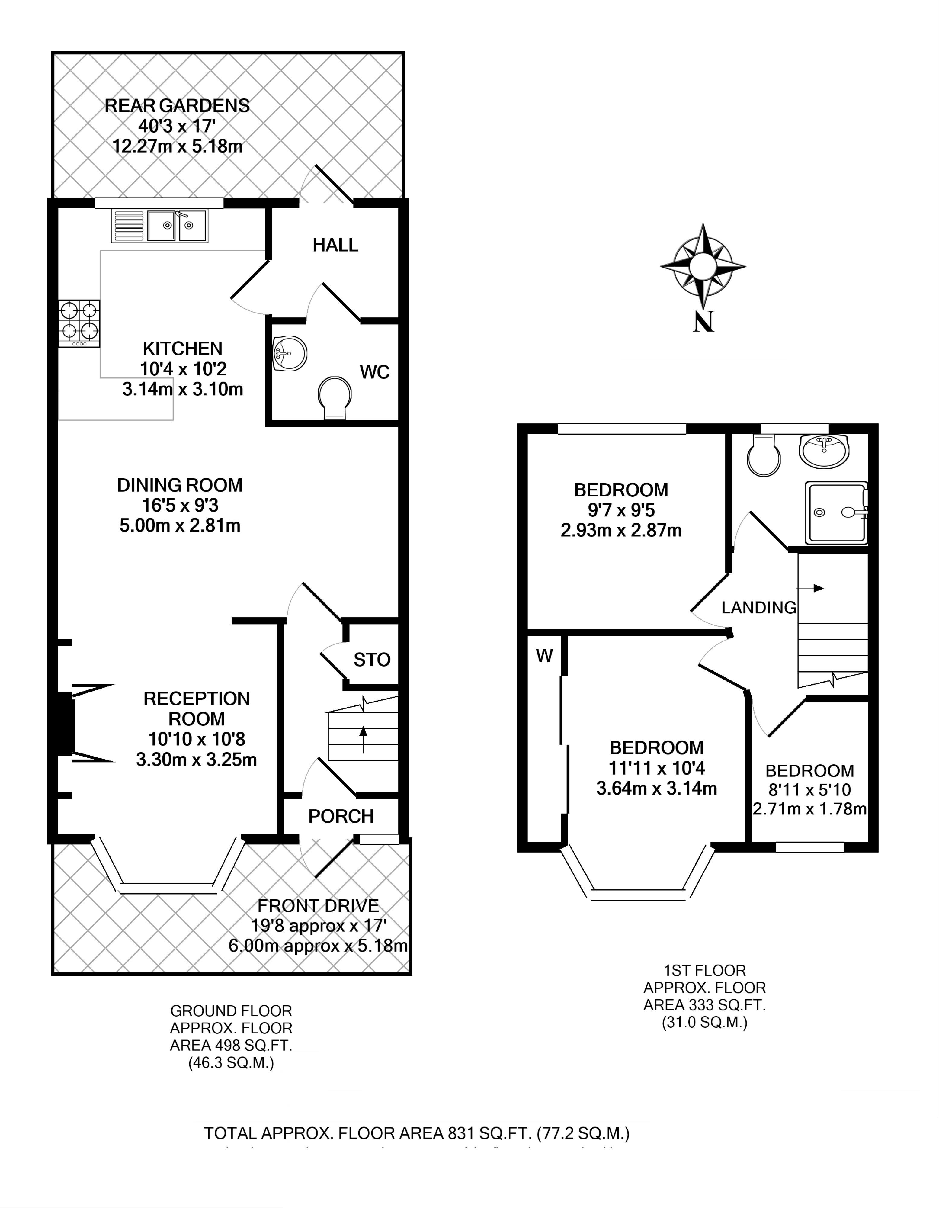 Floorplans For Lincoln Avenue, Twickenham