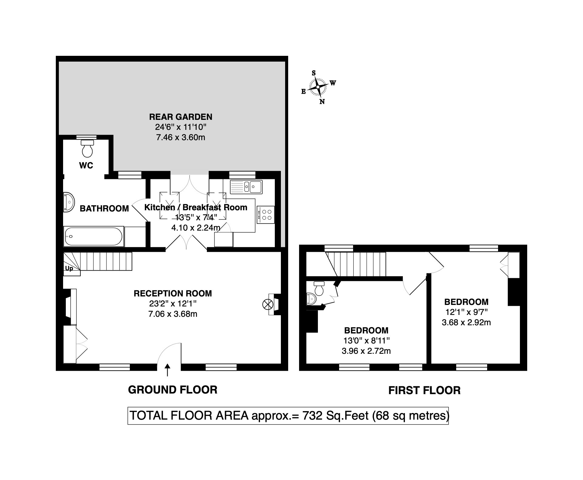 Floorplans For Grove Road, Twickenham