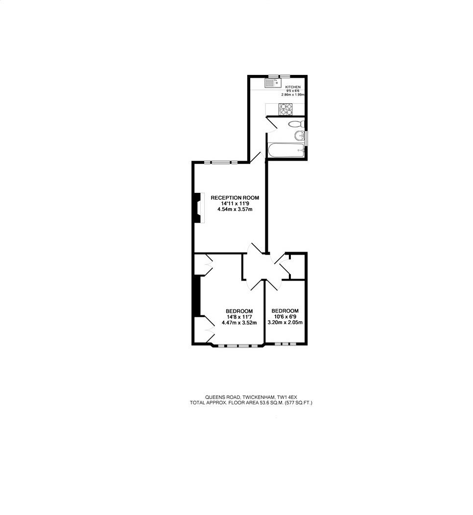 Floorplans For Queens Road, Twickenham