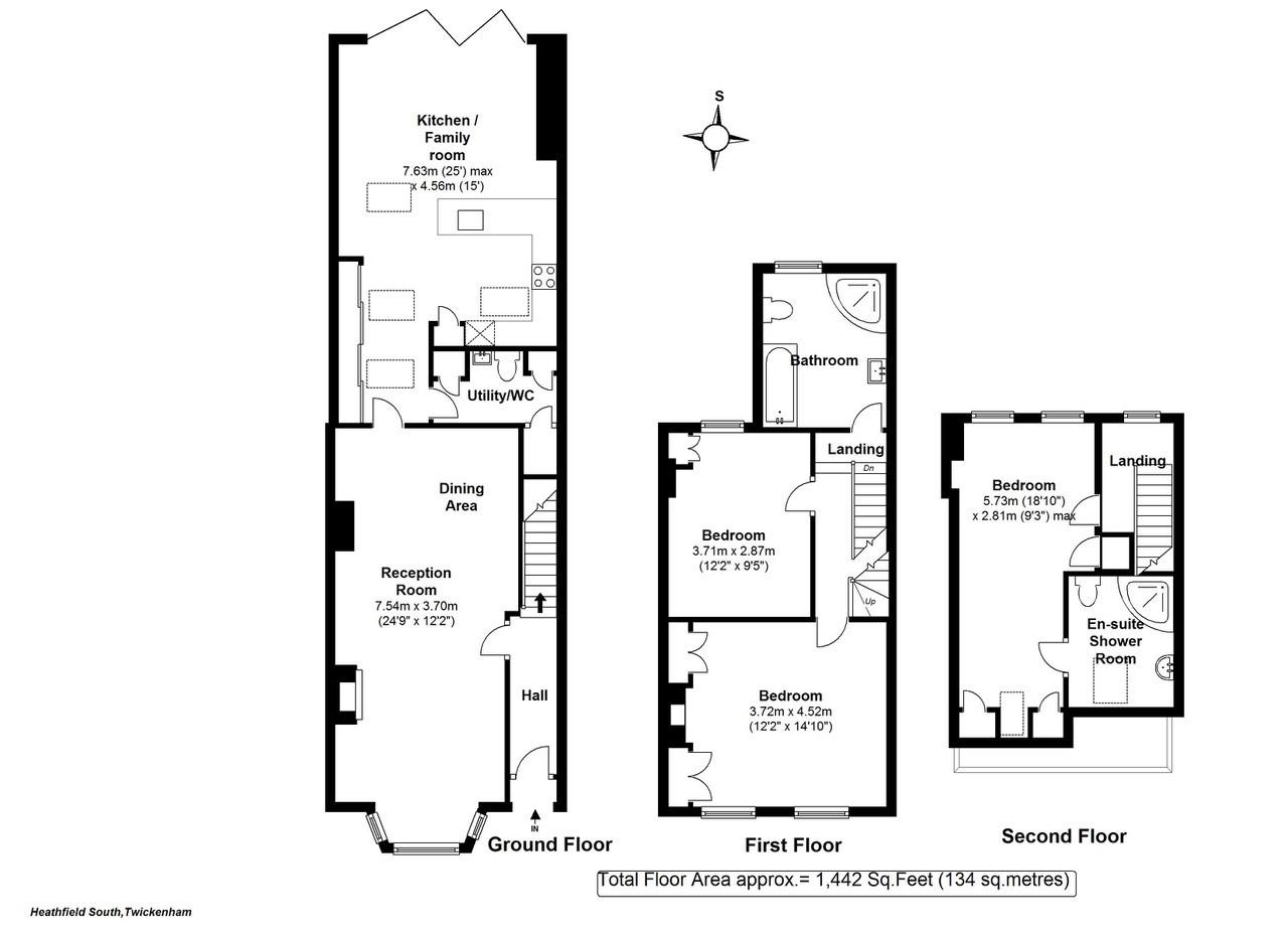 Floorplans For Heathfield South, Twickenham