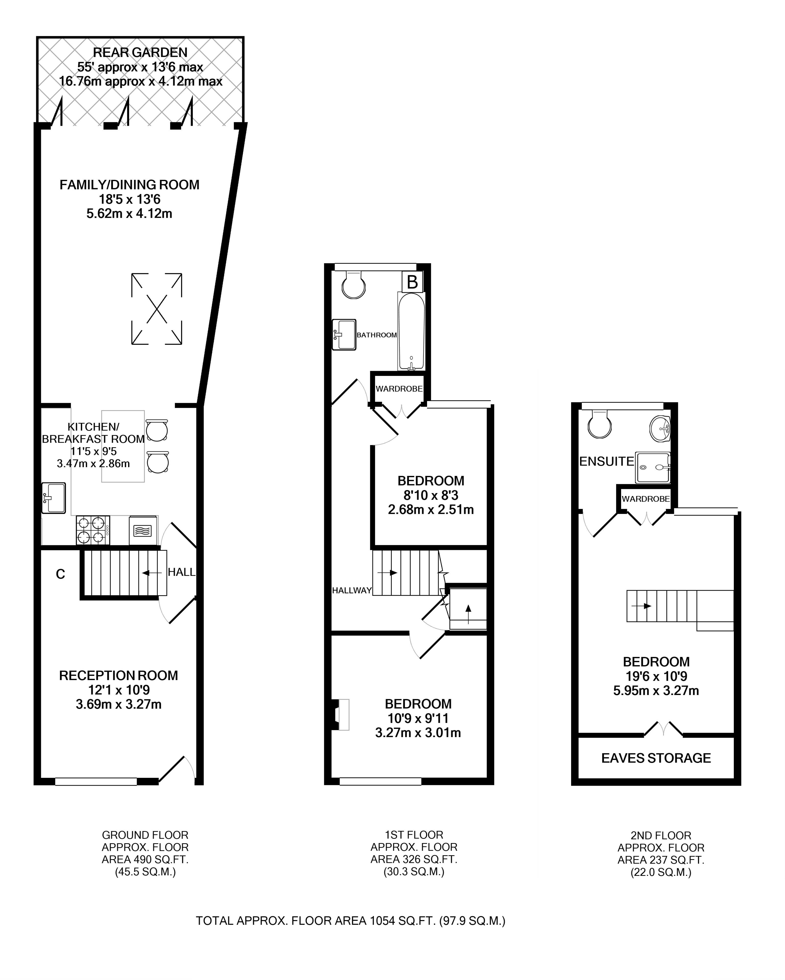 Floorplans For Albert Road, Twickenham