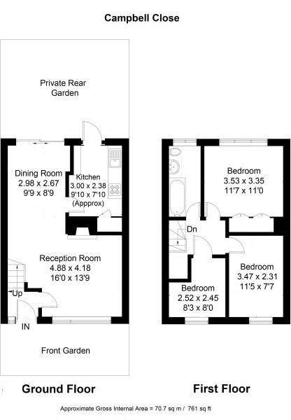 Floorplans For Campbell Close, Twickenham