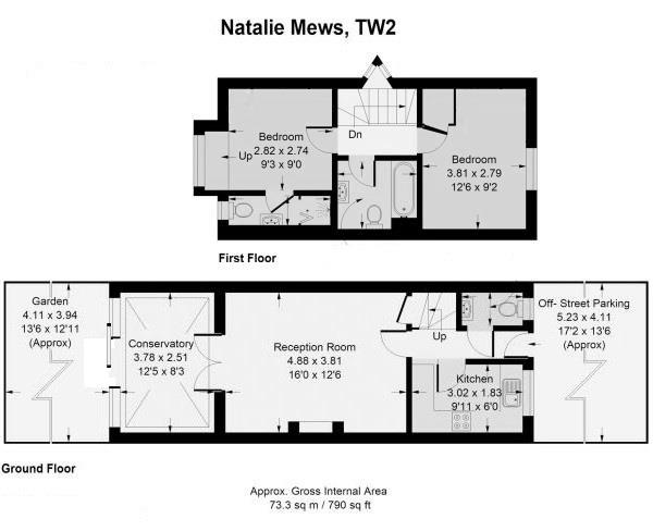 Floorplans For Natalie Mews, Twickenham