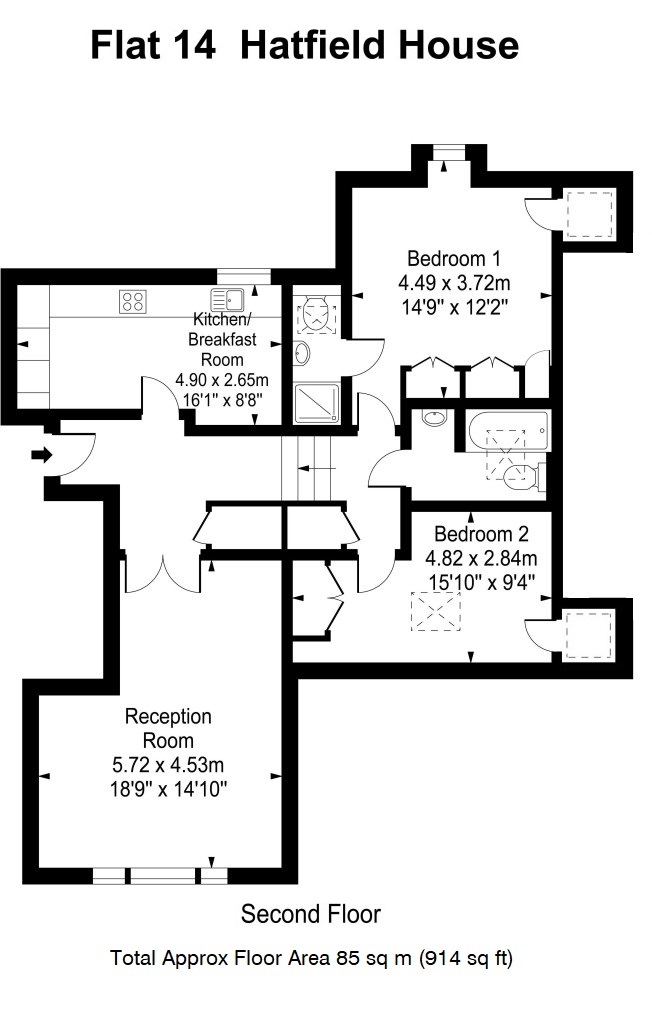 Floorplans For Cambridge Park, East Twickenham