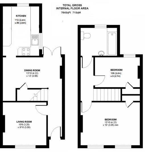 Floorplans For Warwick Road, Twickenham