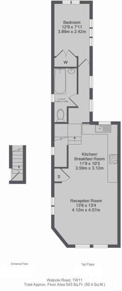 Floorplans For Walpole road, Teddington