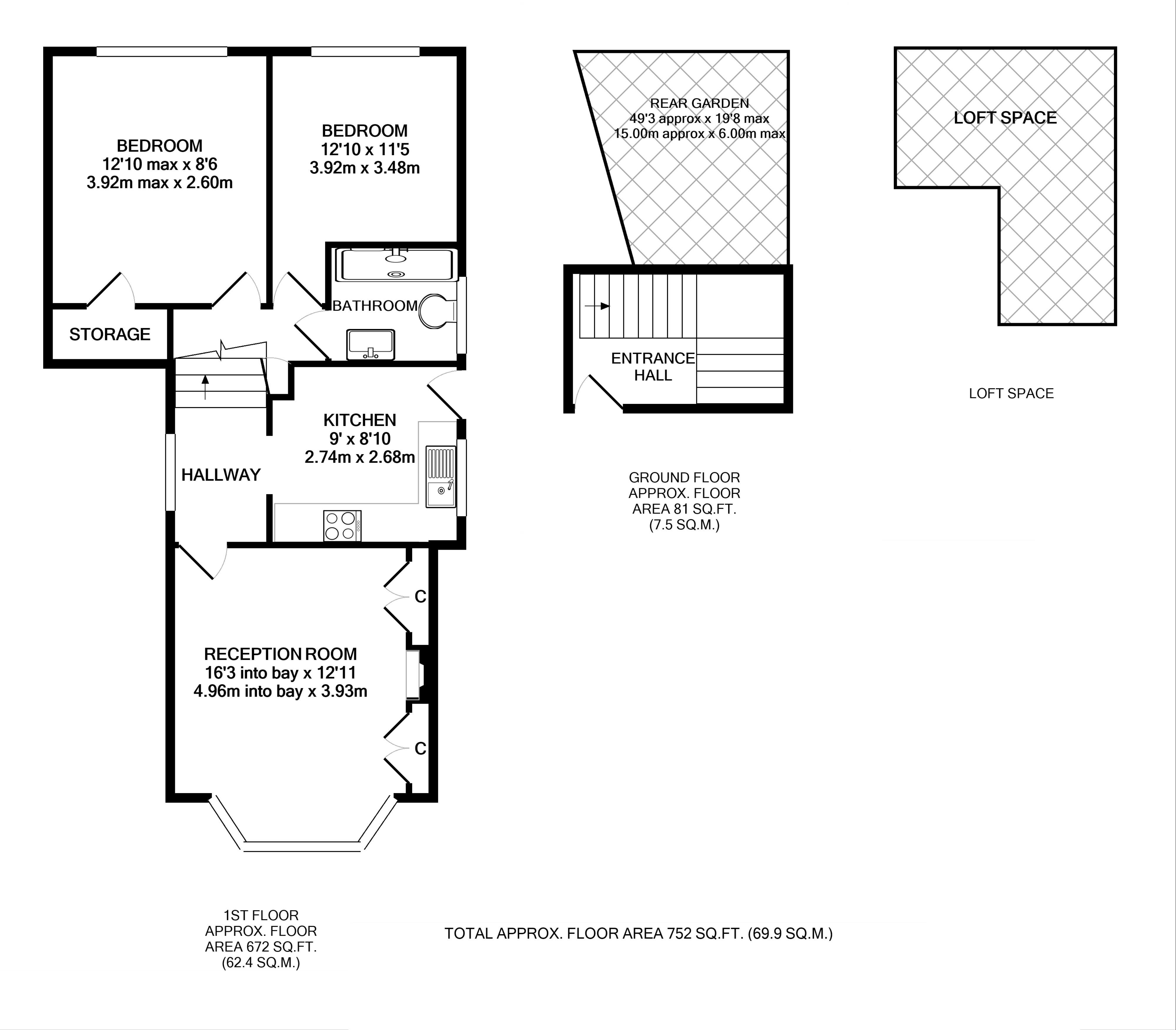 Floorplans For Craneford Way, Twickenham