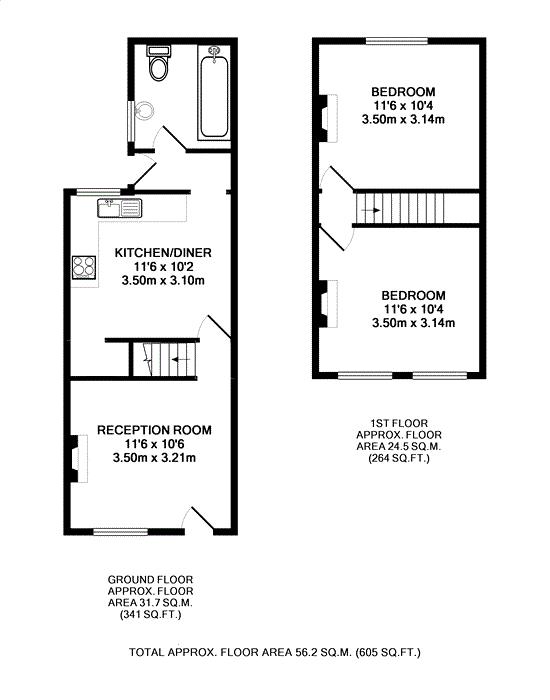 Floorplans For Marsh Farm Road, Twickenham