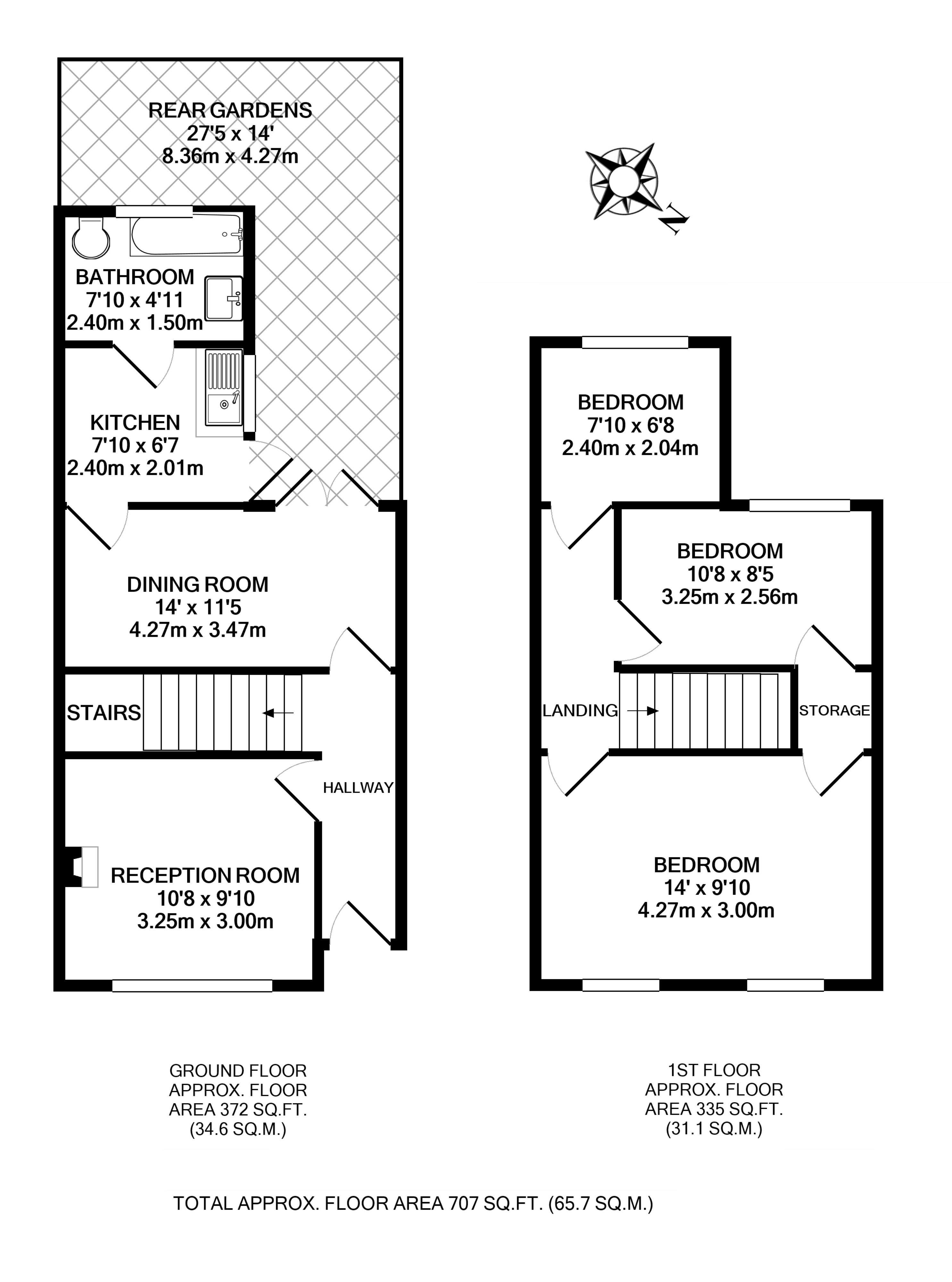 Floorplans For Warwick Road, Twickenham