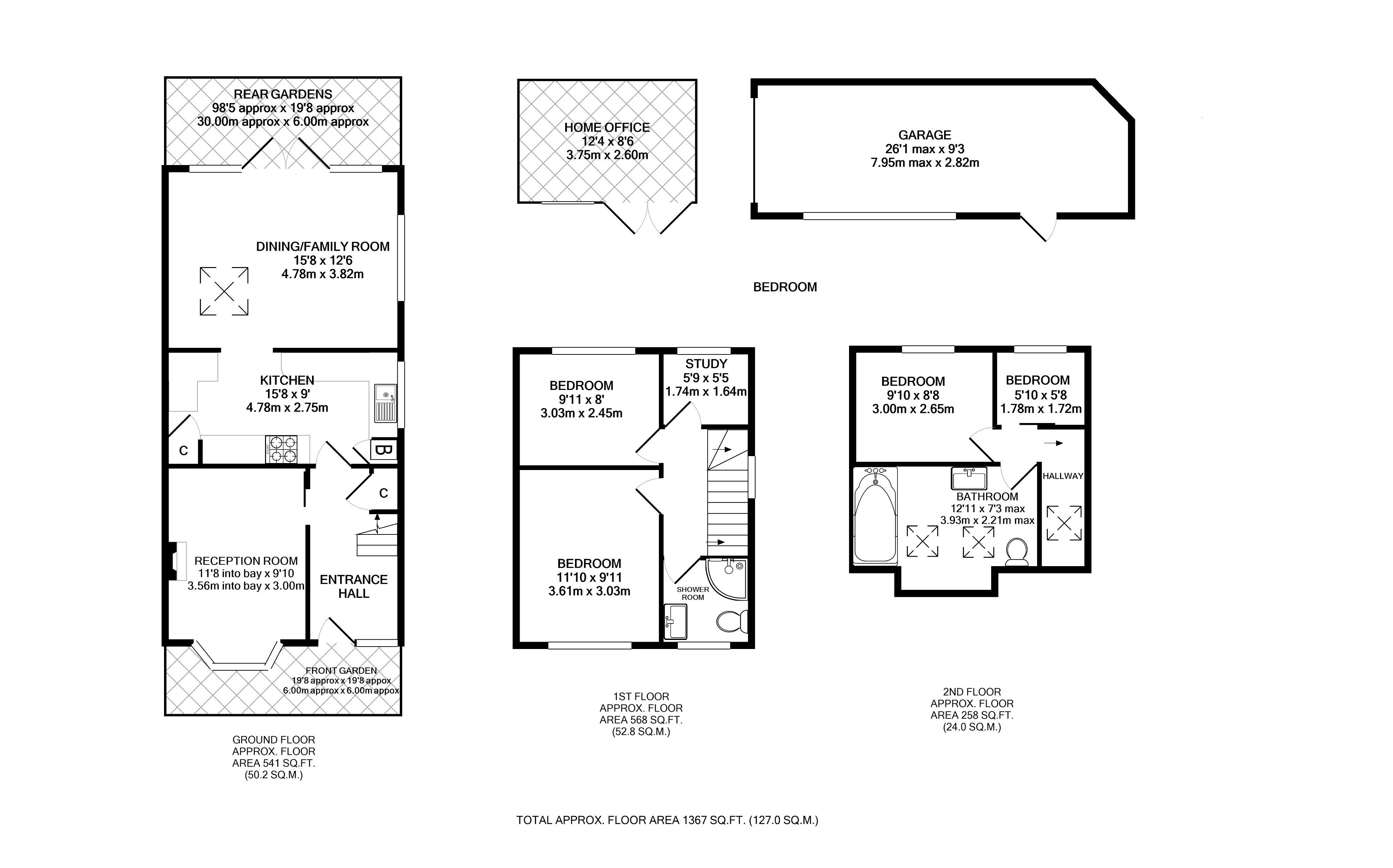 Floorplans For Portugal Gardens, Twickenham