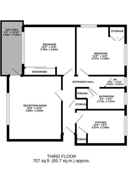 Floorplans For Carpenters Court, Twickenham