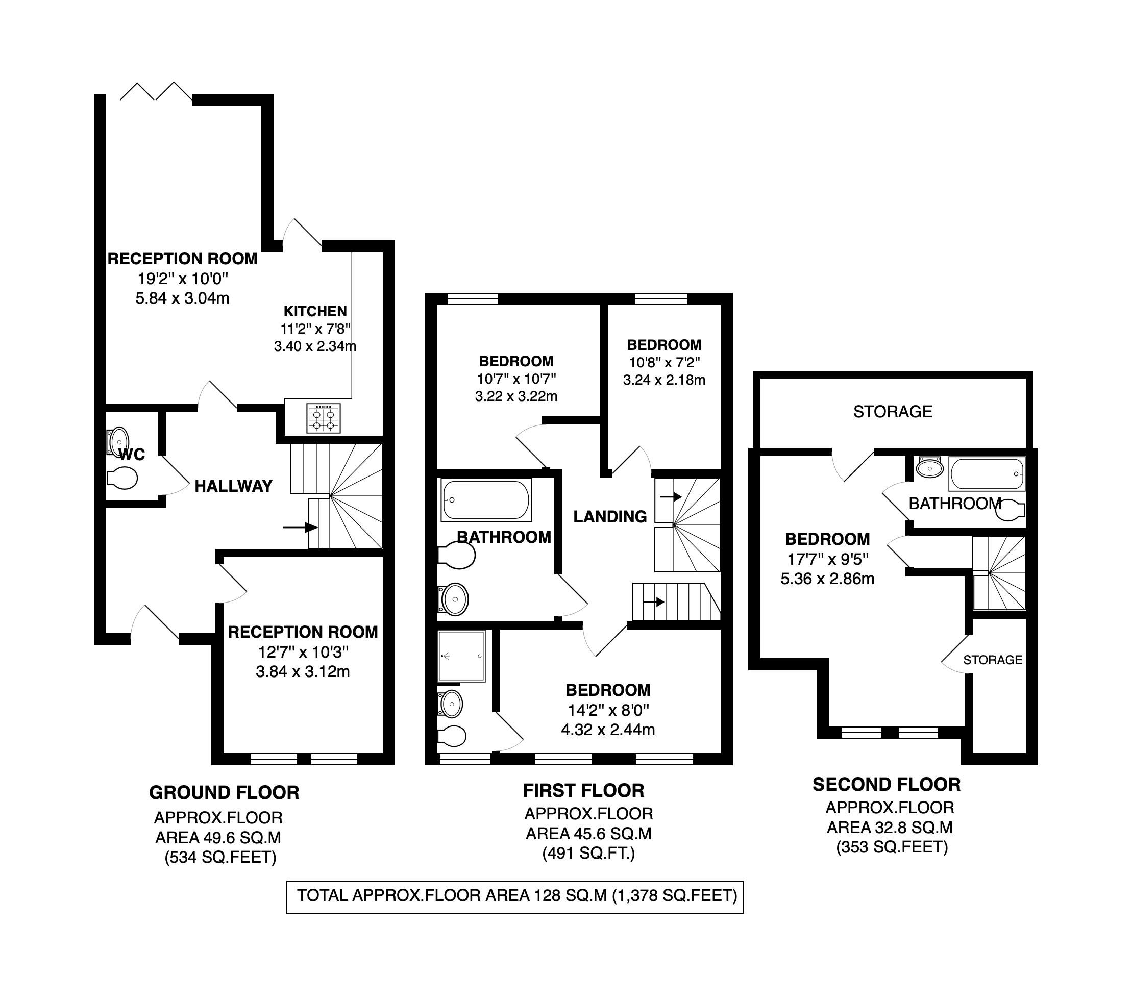 Floorplans For Pulsford Close, Twickenham