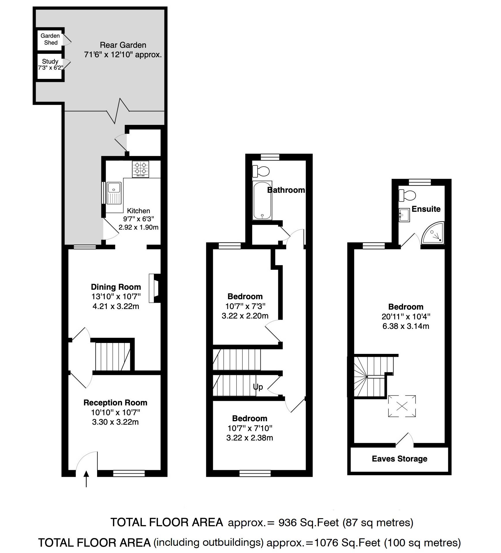 Floorplans For Sydney Road, Teddington