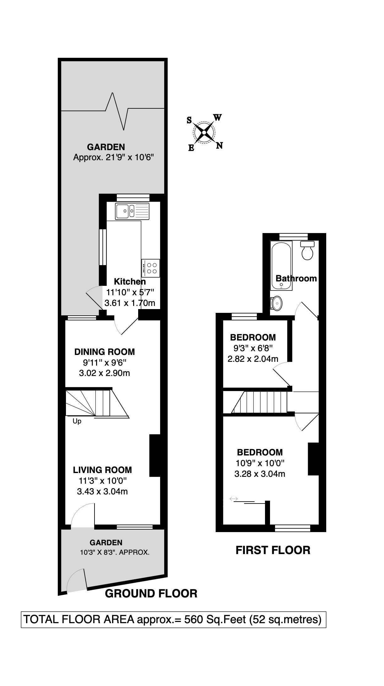 Floorplans For Grosvenor Road, Twickenham
