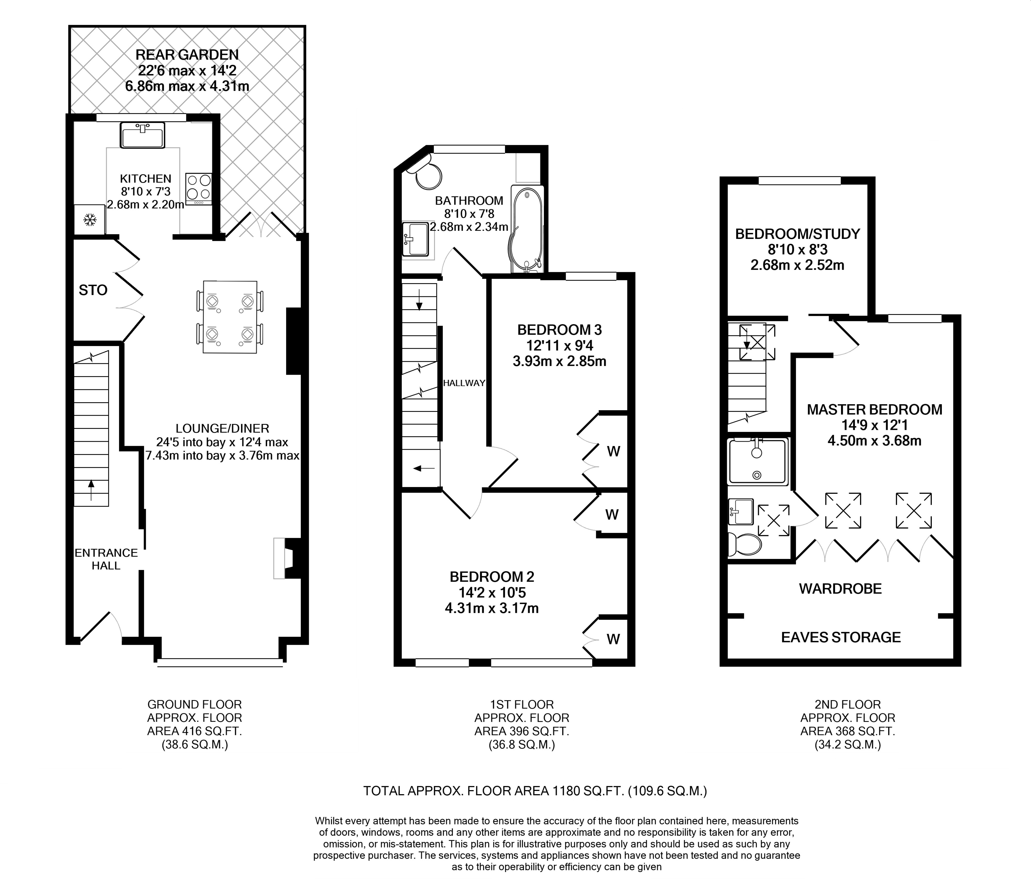 Floorplans For Lion Avenue, Twickenham