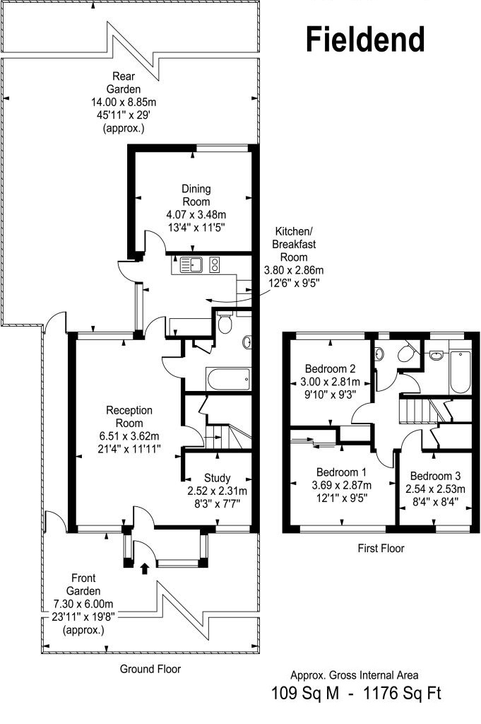 Floorplans For Fieldend, Strawberry Hill