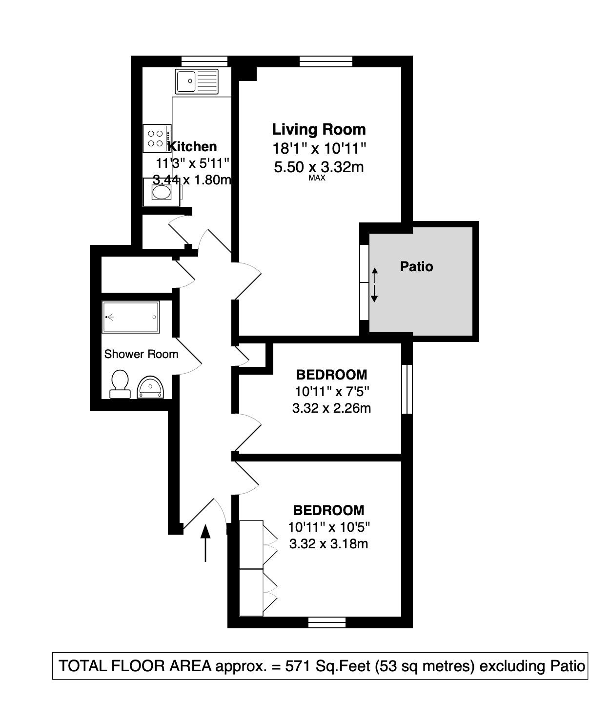 Floorplans For Field Lane, Teddington