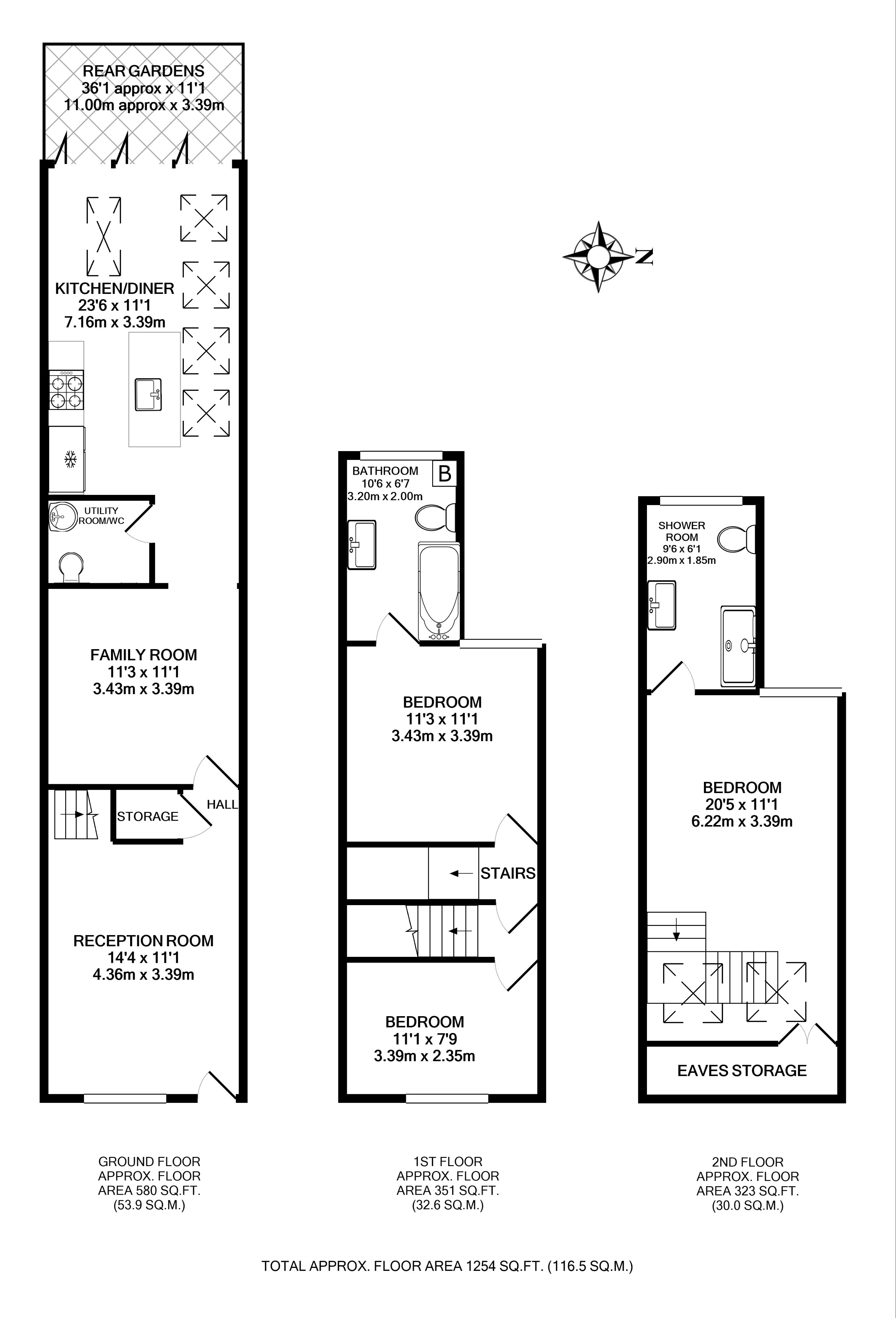 Floorplans For Albert Road, Twickenham