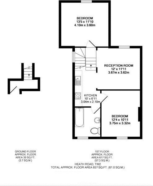Floorplans For Heath Road, Twickenham