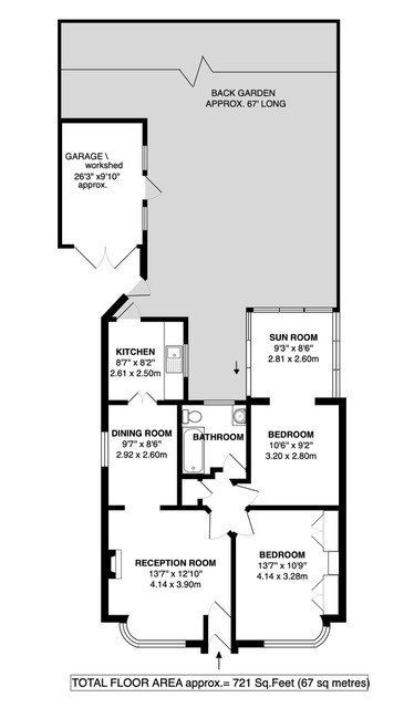 Floorplans For Gladstone Avenue, Twickenham